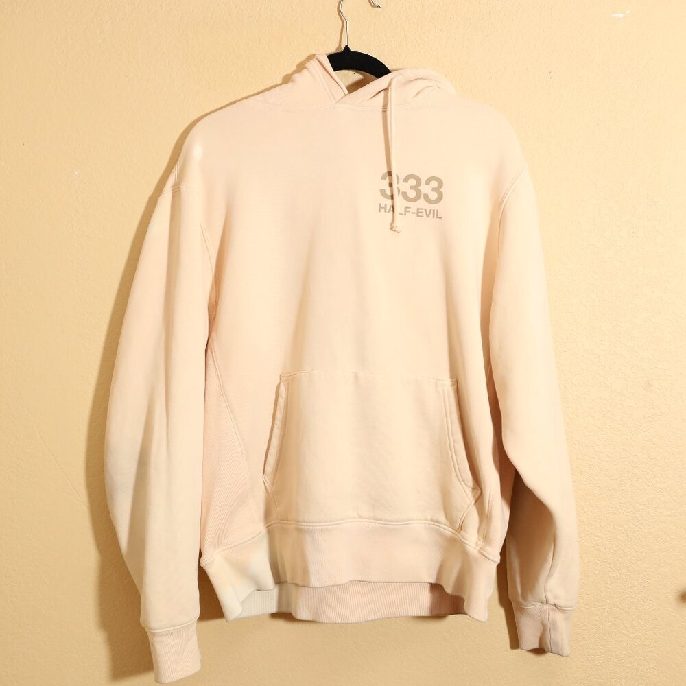 333 Half Evil Cream Hoodie (L)